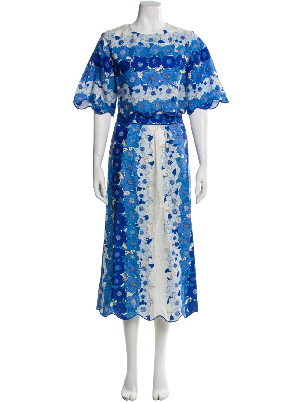 FARM Rio Blue and White Floral Linen Set